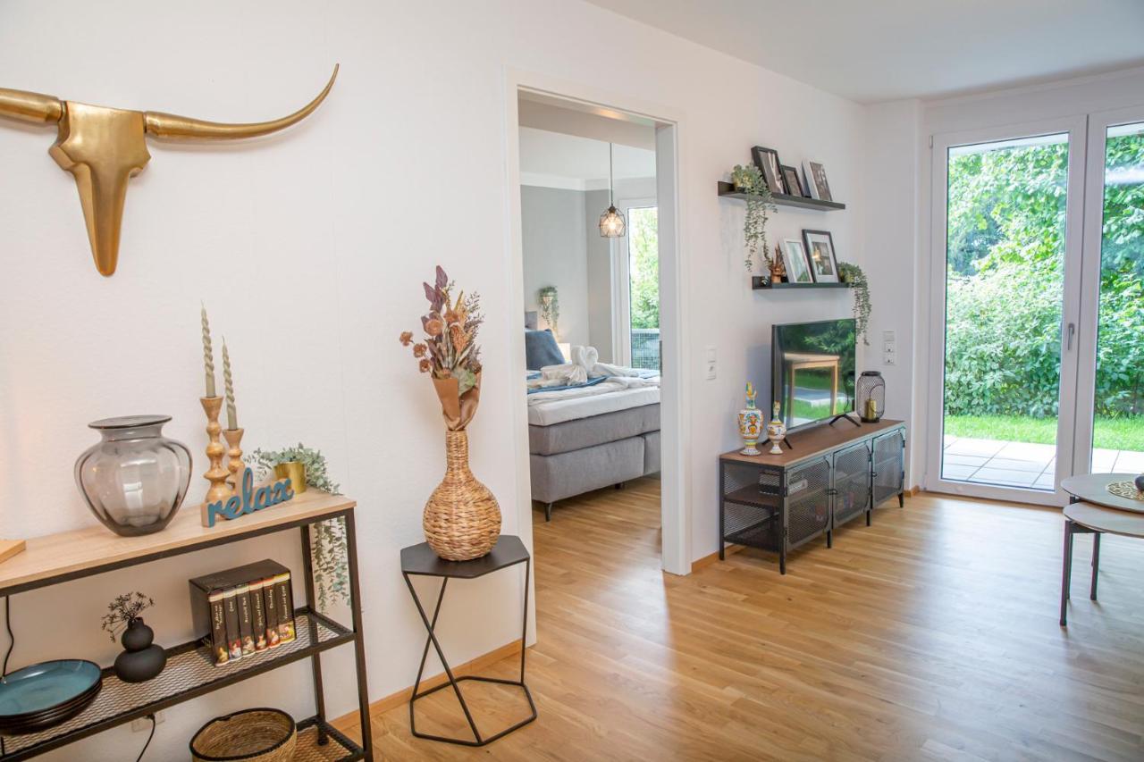 Apartament Customflats - Tiefgarage - Terrasse - Uninaehe Ulm Zewnętrze zdjęcie