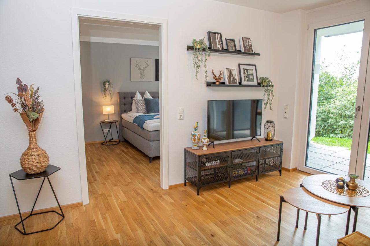 Apartament Customflats - Tiefgarage - Terrasse - Uninaehe Ulm Zewnętrze zdjęcie