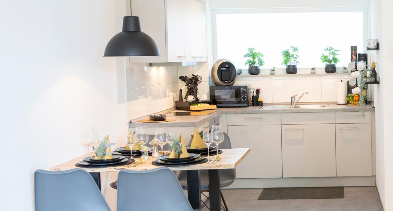 Apartament Customflats - Tiefgarage - Terrasse - Uninaehe Ulm Zewnętrze zdjęcie