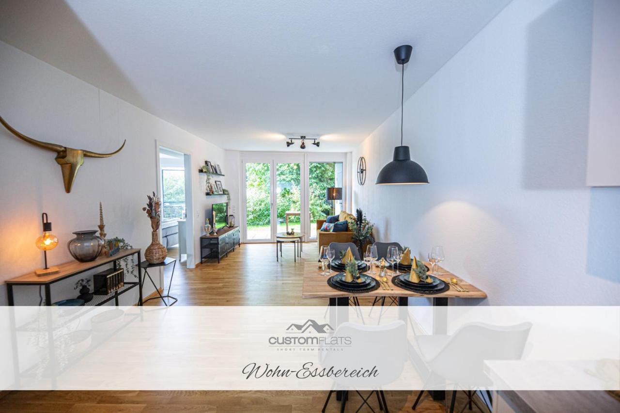 Apartament Customflats - Tiefgarage - Terrasse - Uninaehe Ulm Zewnętrze zdjęcie